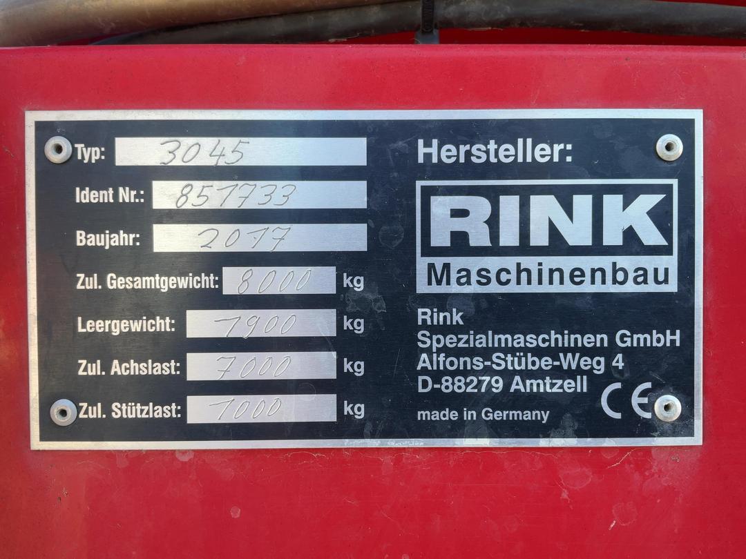 Photo '10' of Rink 3045 Fertiliser Spreader