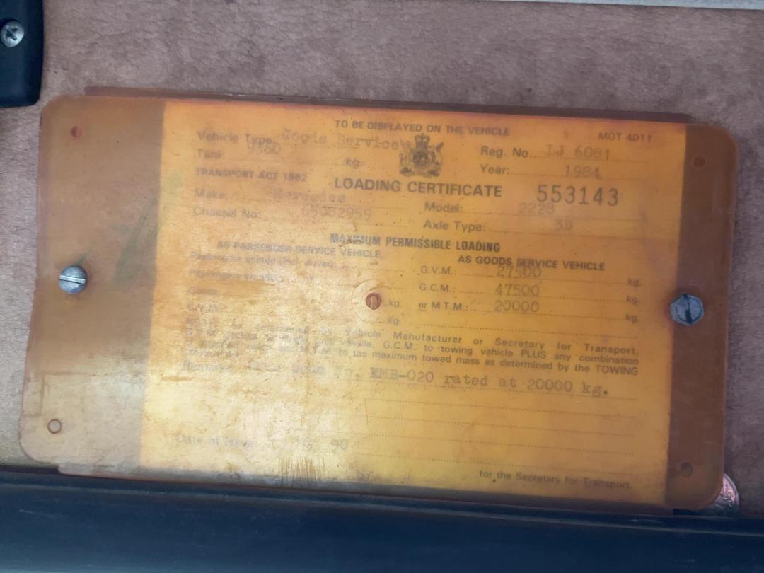 Photo '17' of Mercedes-Benz 222830 Tractor Unit