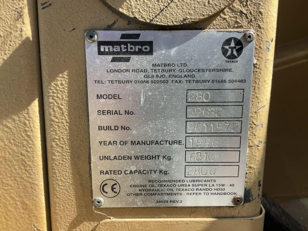 Photo '17' of MATBRO TS280 Forklift