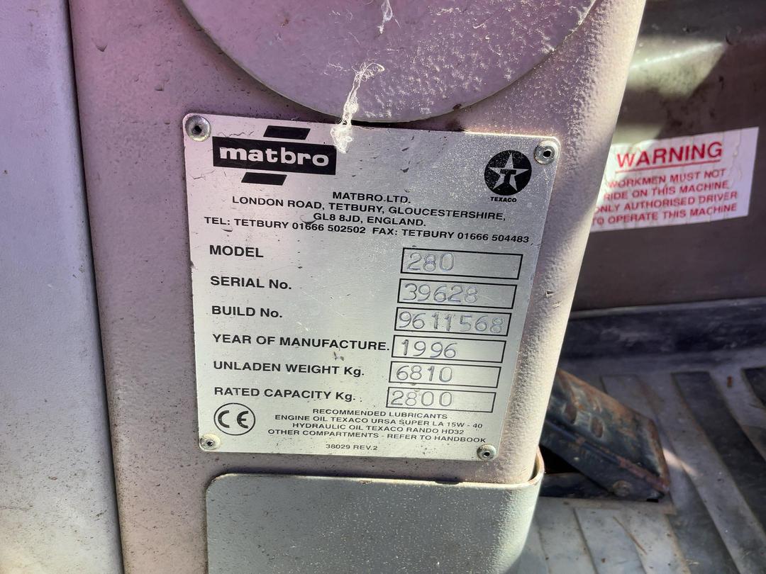Photo '13' of MATBRO TS280 Forklift