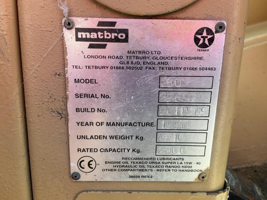 Photo '15' of MATBRO TS280 Forklift