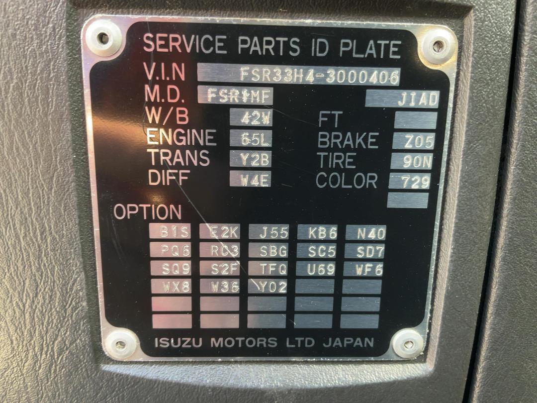 Photo '39' of Isuzu Forward FSR1MF Cab Chassis