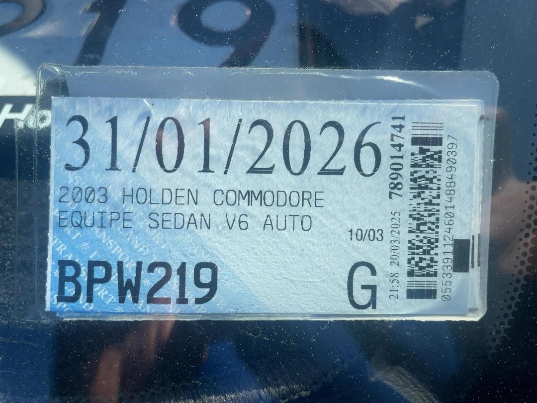 Photo '22' of Holden Commodore Equipe V6 Photo '22' of Holden Commodore Equipe V6