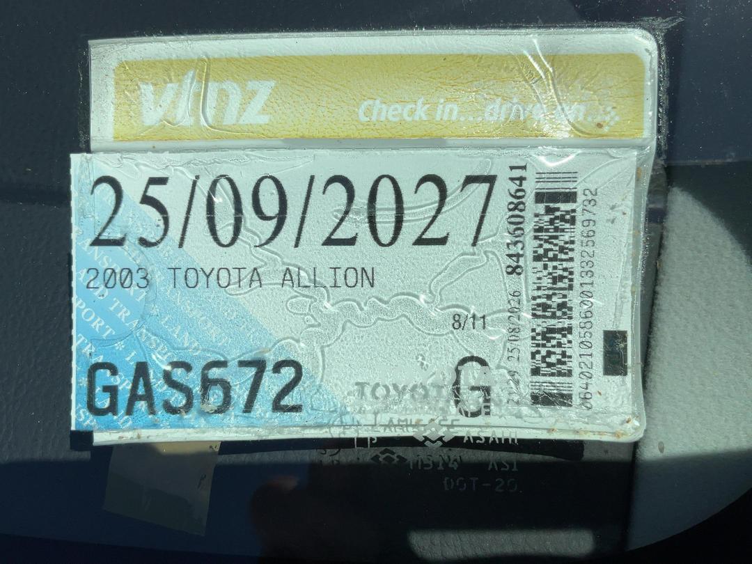 Photo '24' of Toyota Allion Photo '24' of Toyota Allion