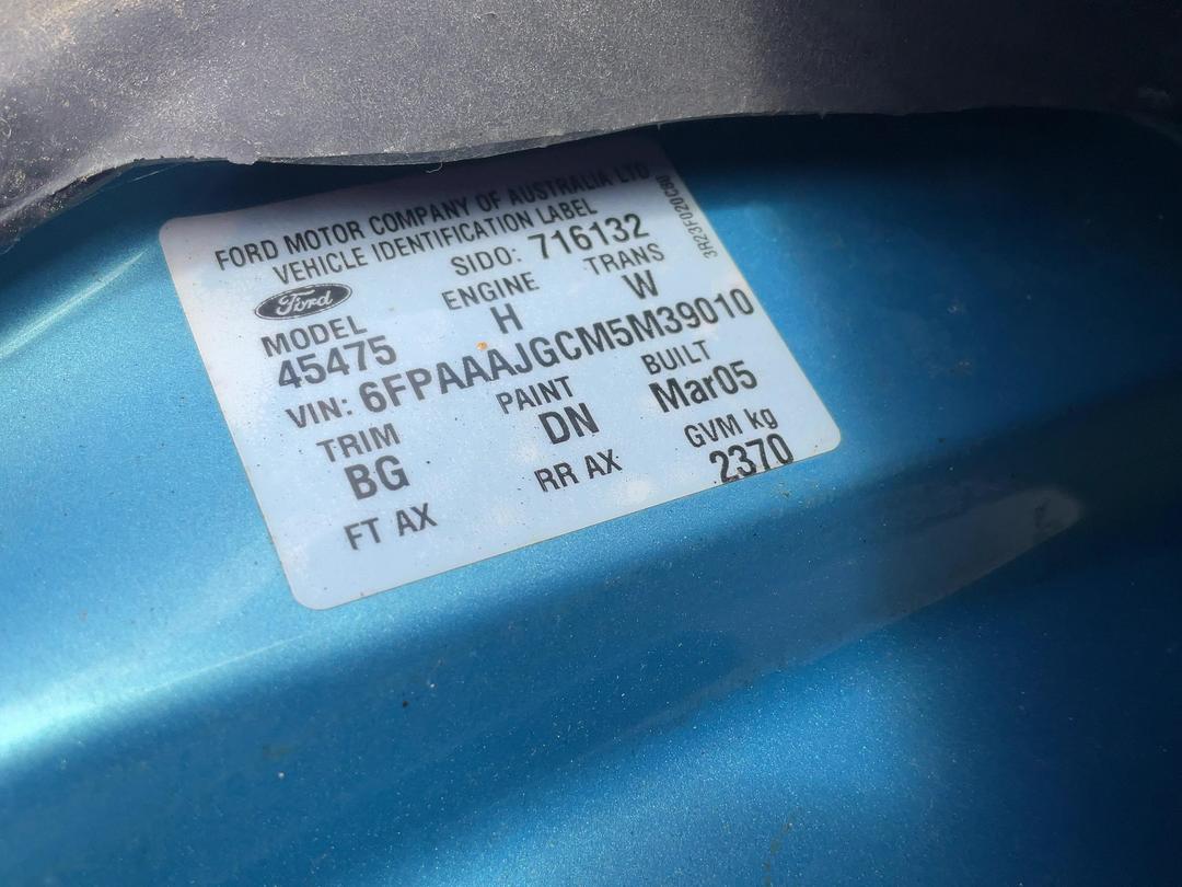 Photo '11' of Ford Falcon UTE BA XR6 Pick UP FA Photo '11' of Ford Falcon UTE BA XR6 Pick UP FA