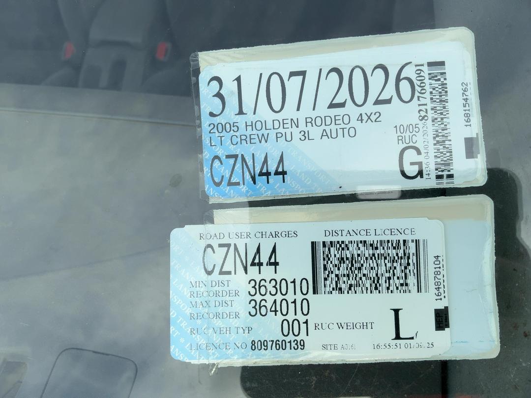 Photo '19' of Holden Rodeo 4X2 LT Crew PU