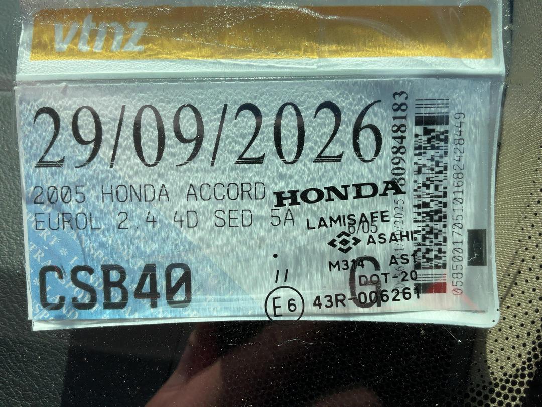Photo '24' of Honda Accord Eurol Photo '24' of Honda Accord Eurol