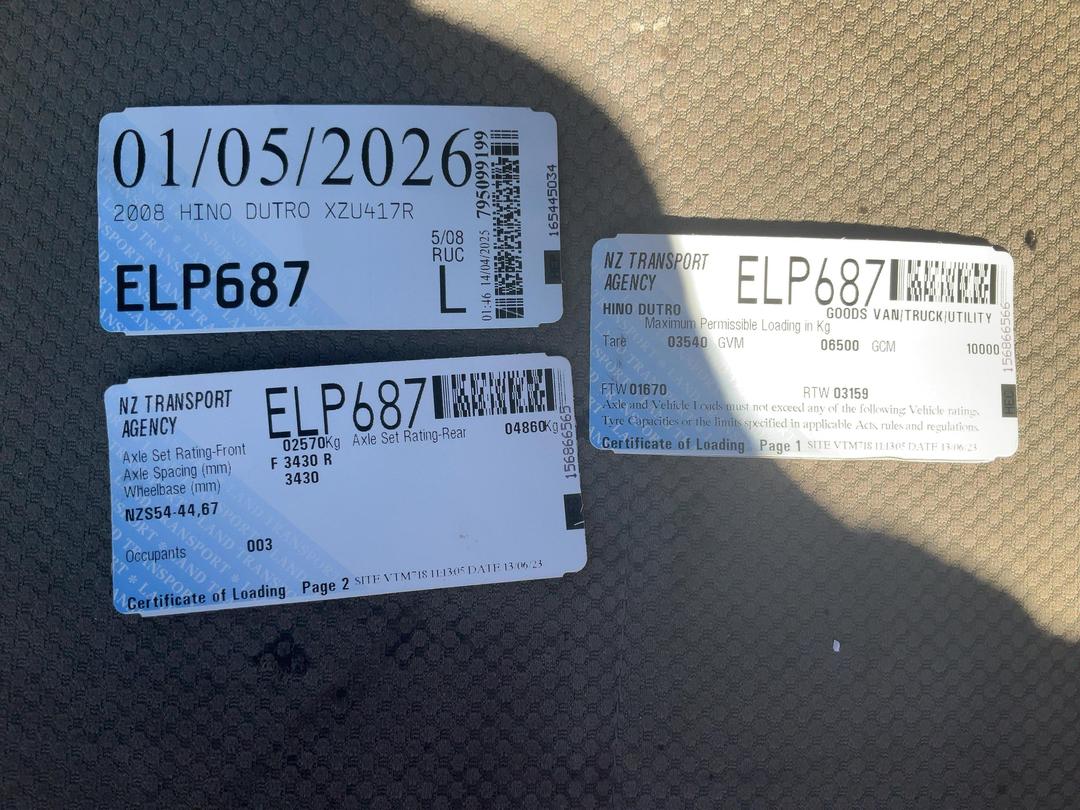 Photo '31' of Hino Dutro XZU417R Tipper