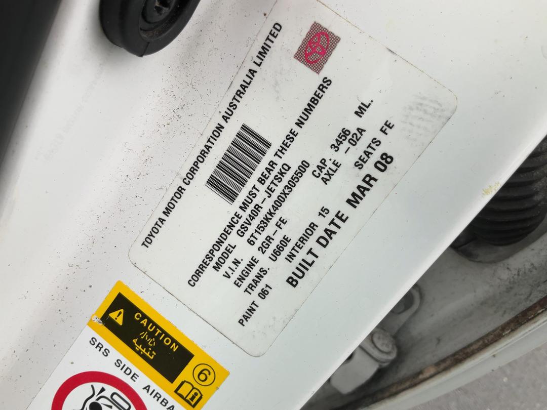 Photo '23' of Toyota Aurion Sportivo SX6