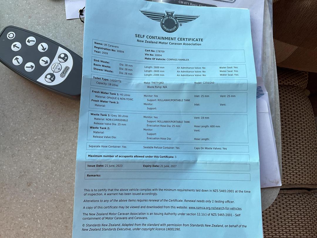 Photo '47' of COMPASS RAMBLER Caravan - Single