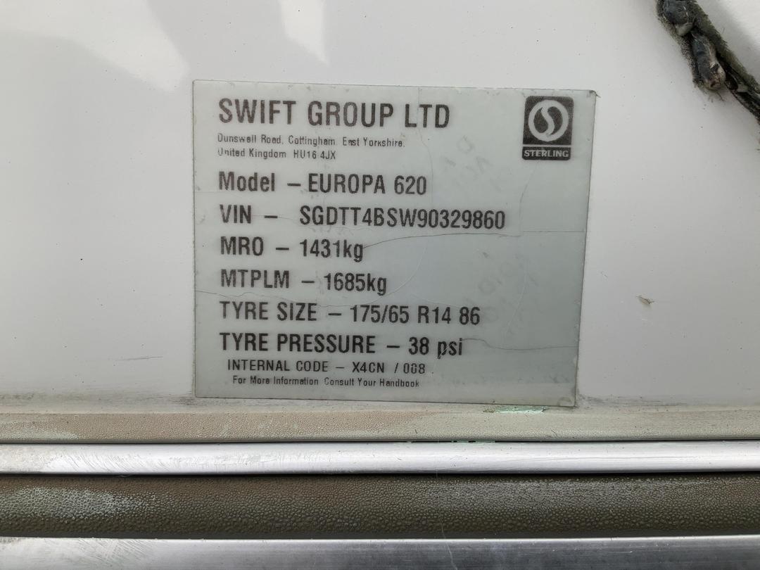 Photo '12' of Sterling Europa 620 Caravan - Tandem