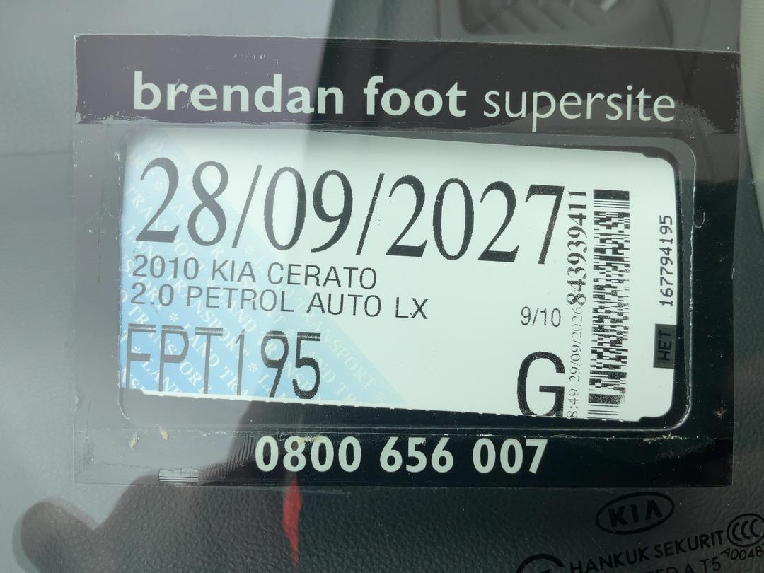 Photo '22' of KIA Cerato LX Photo '22' of KIA Cerato LX