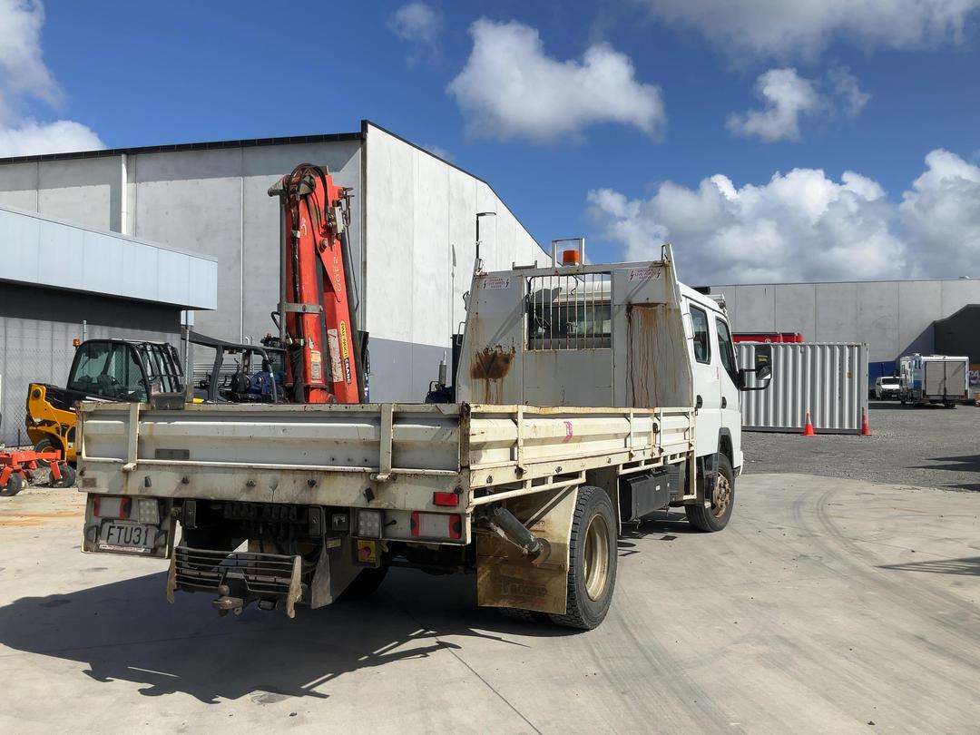 Photo '4' of Mitsubishi Fuso Canter FE160W4 Flat Deck Crane