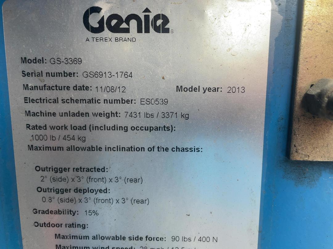 Photo '31' of Genie GS-3369DC Scissor Lift
