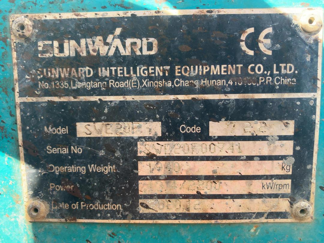 Photo '40' of Sunward SWE20F Excavator