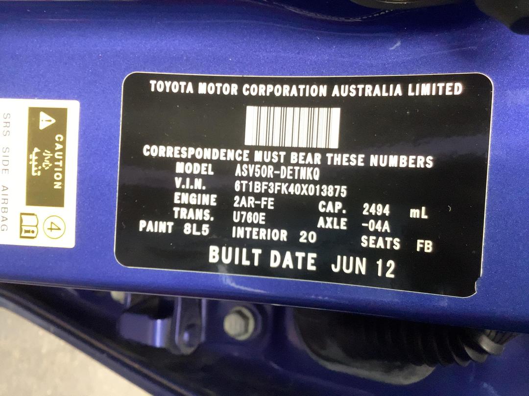 Photo '12' of Toyota Camry Atara S