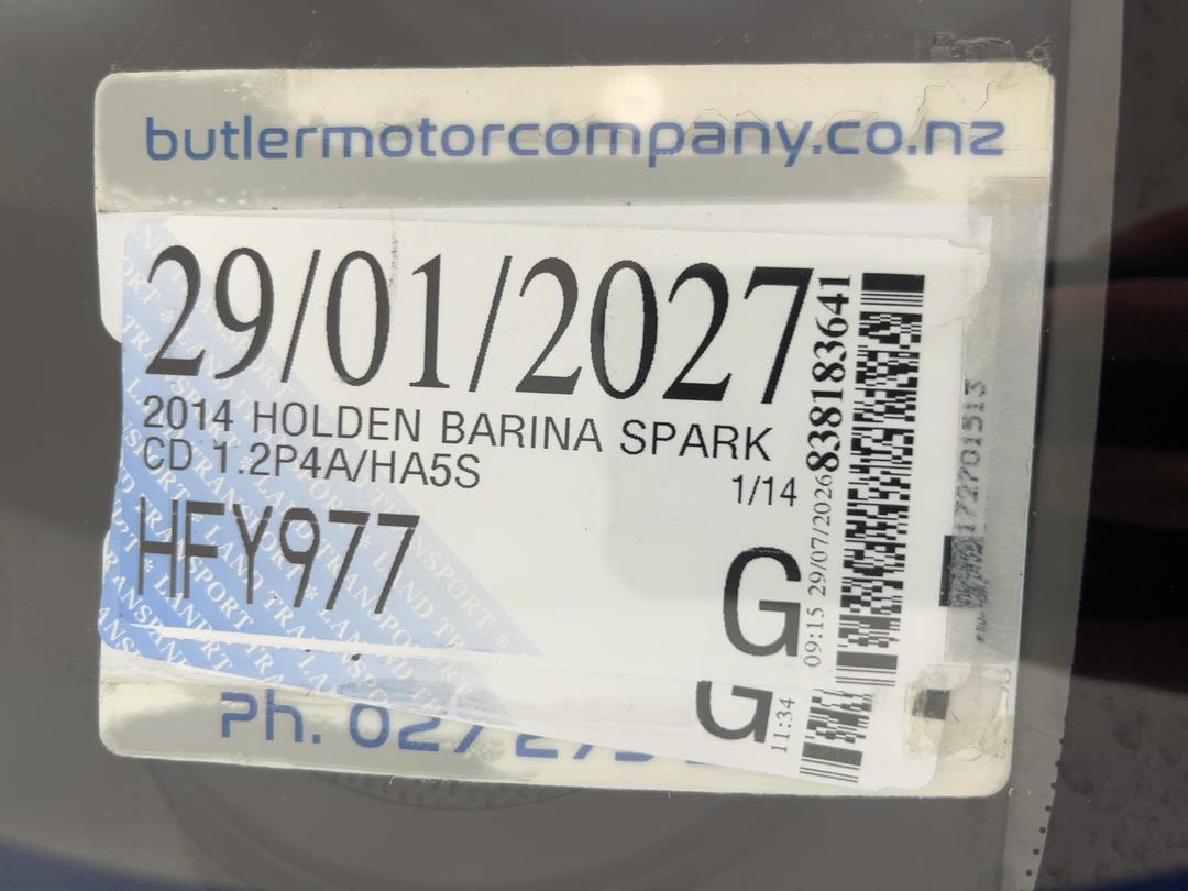 Photo '26' of Holden Barina Spark