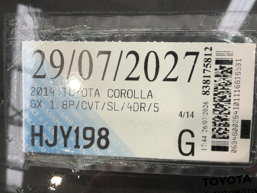 Photo '19' of Toyota Corolla GX Photo '19' of Toyota Corolla GX