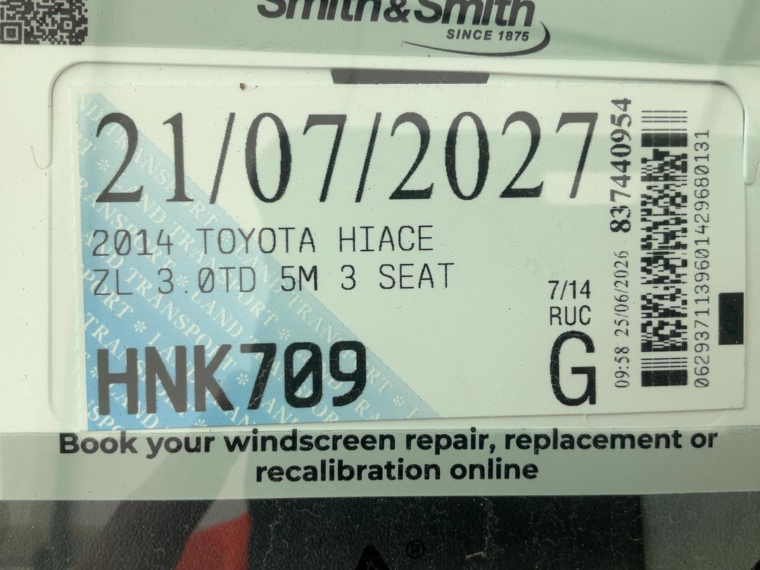 Photo '22' of Toyota Hiace ZL TD Photo '22' of Toyota Hiace ZL TD