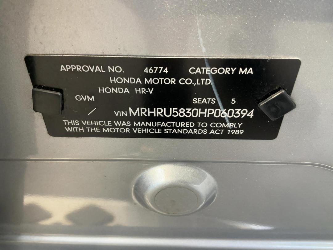 Photo '9' of Honda HR-V S Limited Photo '9' of Honda HR-V S Limited