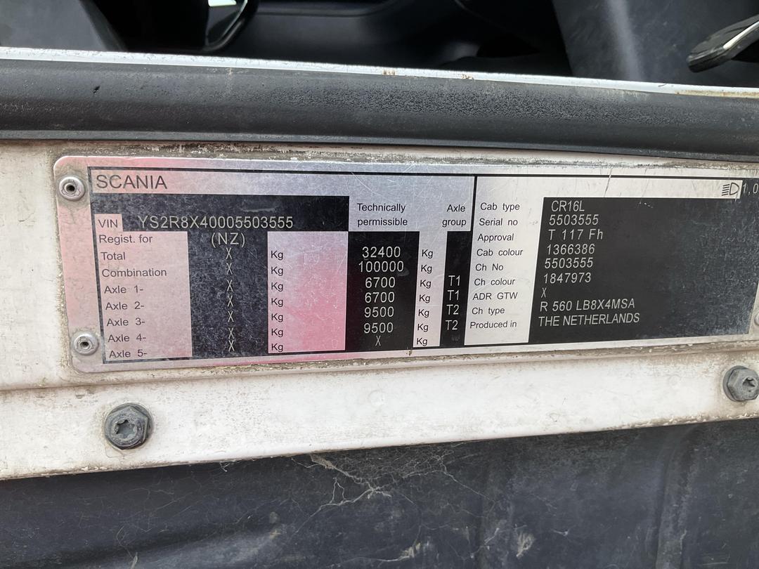 Photo '10' of SCANIA R560 V8 Cab Chassis