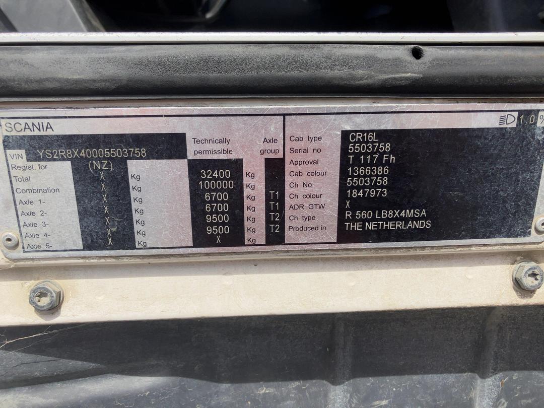 Photo '31' of SCANIA R560 V8 Cab Chassis