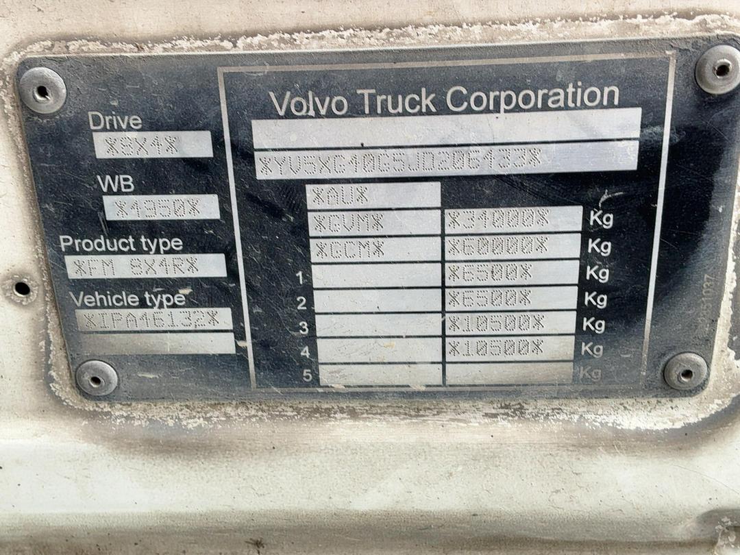Photo '48' of Volvo FM 540 SERIES 4 8X4R Cab Chassis
