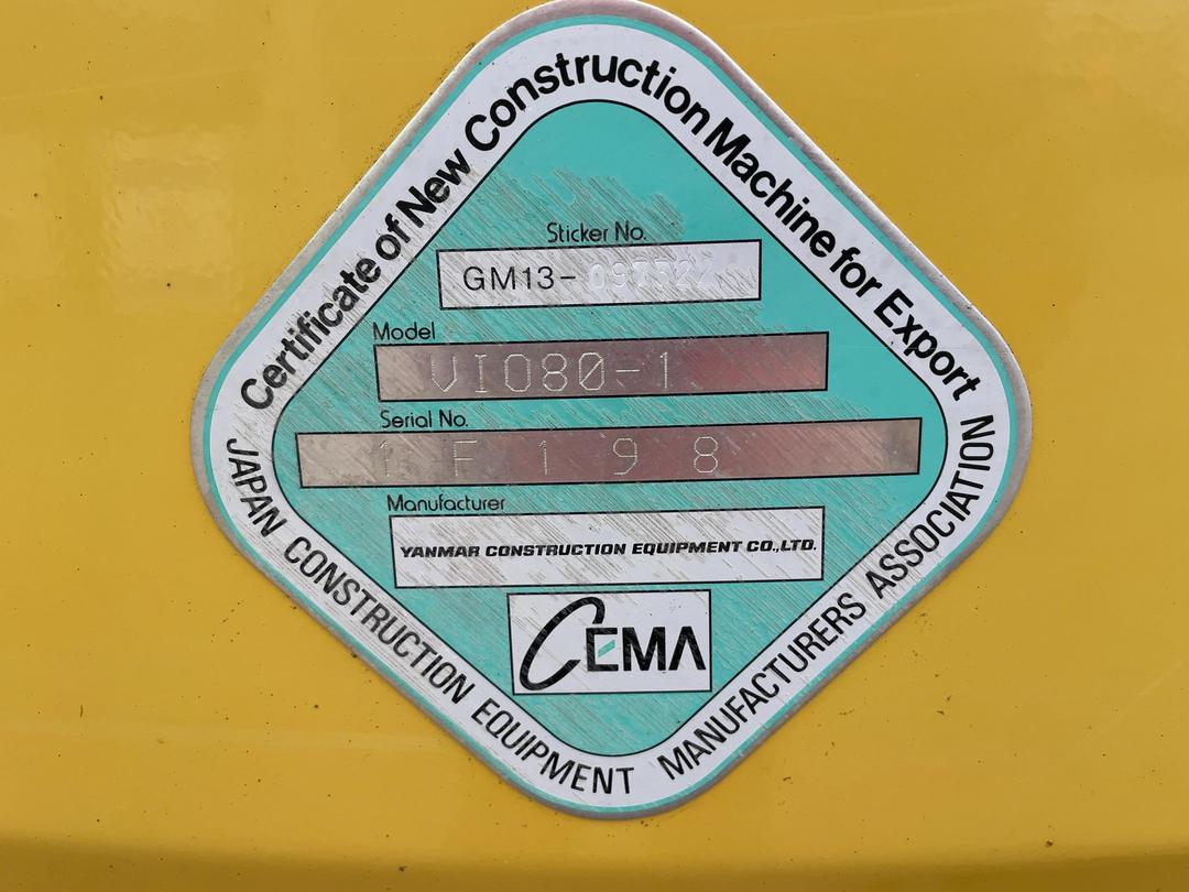 Photo '50' of Yanmar ViO80 Excavator