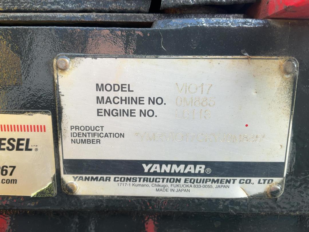 Photo '34' of Yanmar VIO17 Excavator