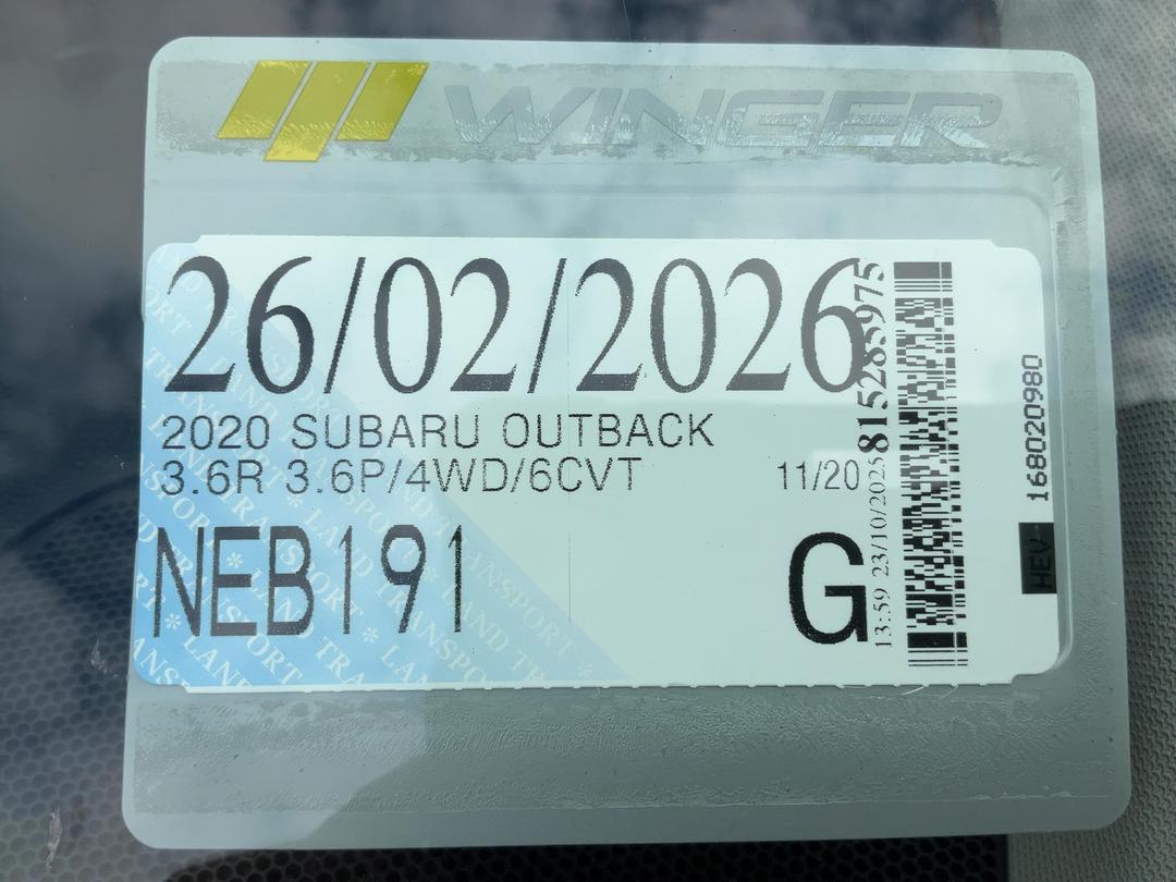 Photo '21' of Subaru Outback 3.6R Photo '21' of Subaru Outback 3.6R