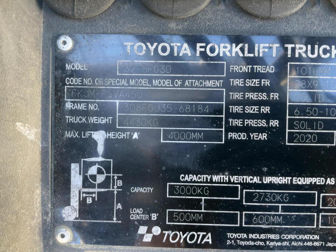 Photo '24' of Toyota 32-8FG30 Forklift