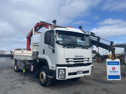 Image of 2021 Isuzu F Series FTR750 AUTO Flat Deck Crane