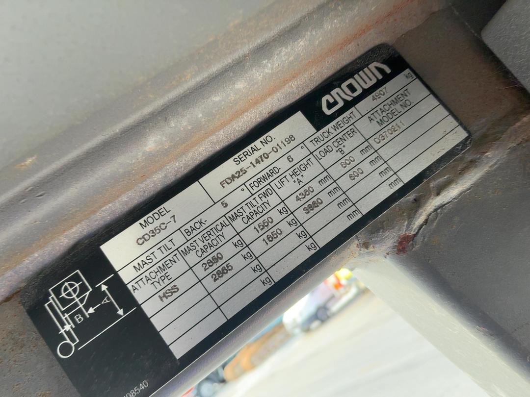 Photo '30' of Crown CD35C-7 Forklift