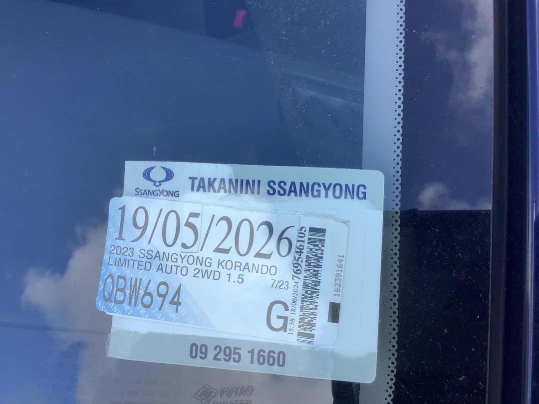Photo '14' of Ssangyong Korando Limited Auto 2WD Photo '14' of Ssangyong Korando Limited Auto 2WD