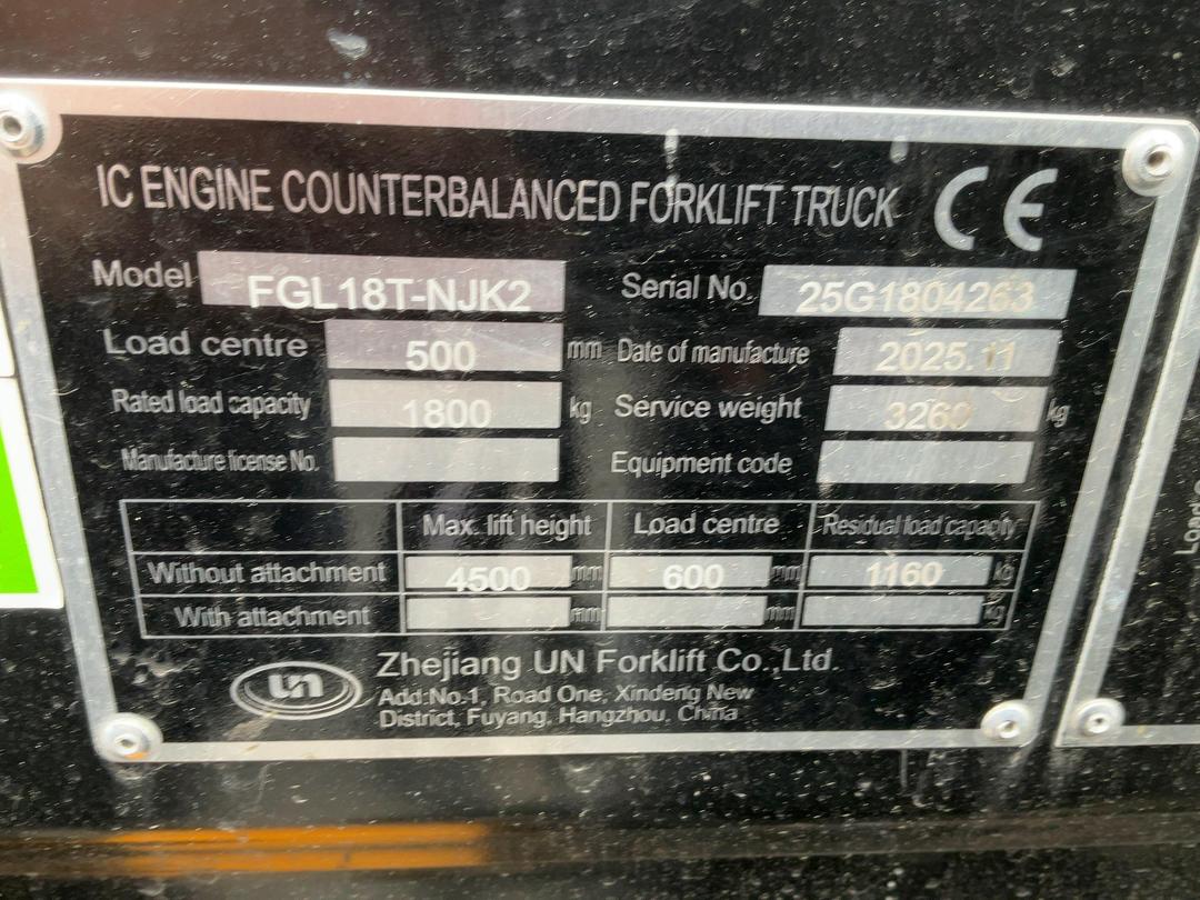 Photo '16' of UN FGL18T-FNJK2 Forklift