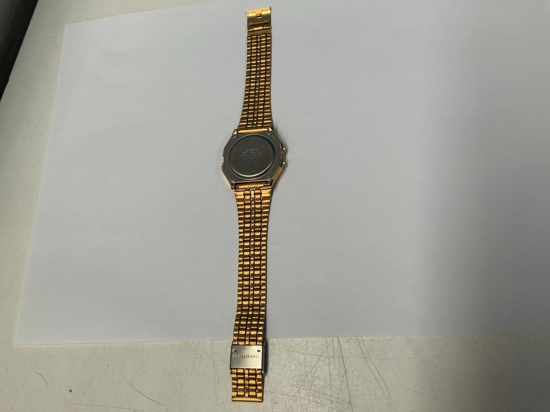 Photo '5' of Casio Digital Gold Coloured Watch - Model A159WGE