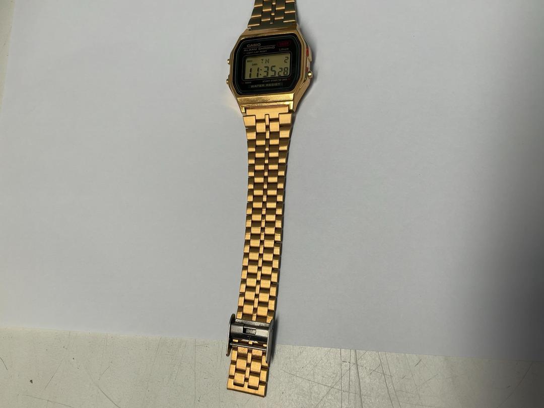 Photo '7' of Casio Digital Gold Coloured Watch - Model A159WGE