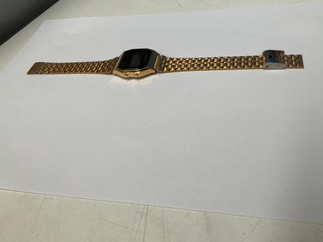 Photo '9' of Casio Digital Gold Coloured Watch - Model A159WGE