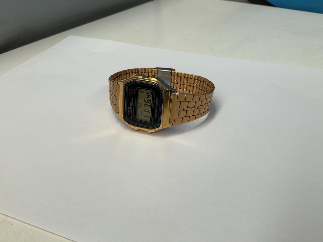 Photo '10' of Casio Digital Gold Coloured Watch - Model A159WGE