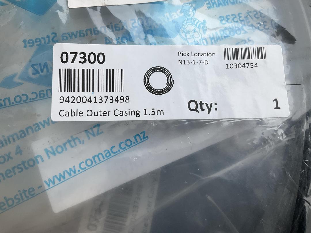 Photo '2' of Co-Mac Cable Outer Casing 1.5M x 13 Photo '2' of Co-Mac Cable Outer Casing 1.5M x 13