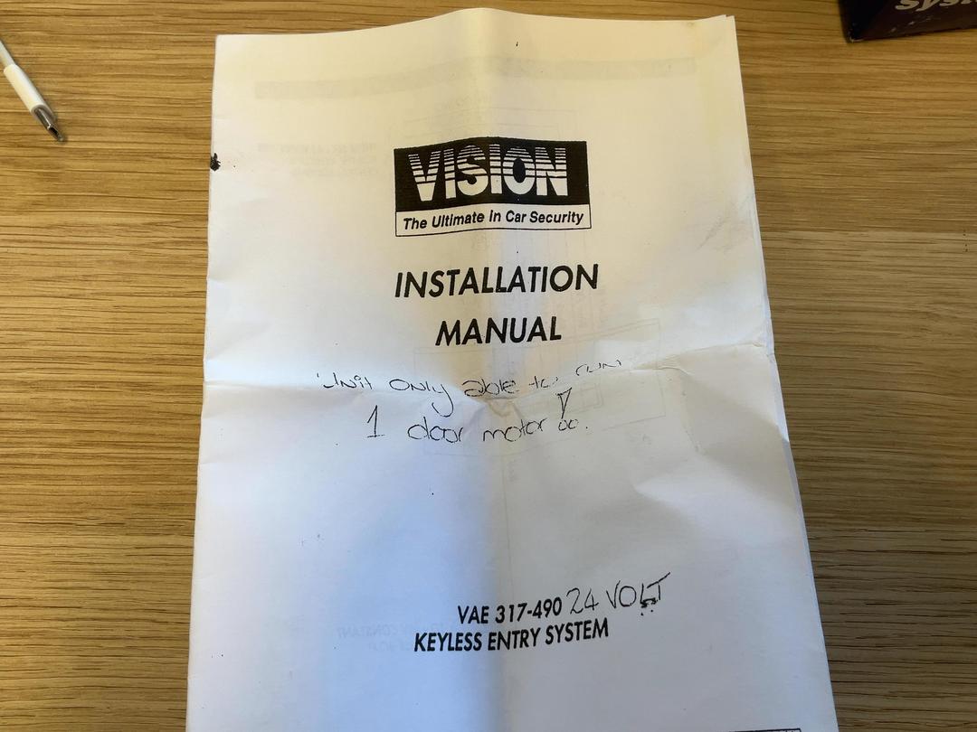Photo '6' of Vision 24v Keyless Entry System Photo '6' of Vision 24v Keyless Entry System