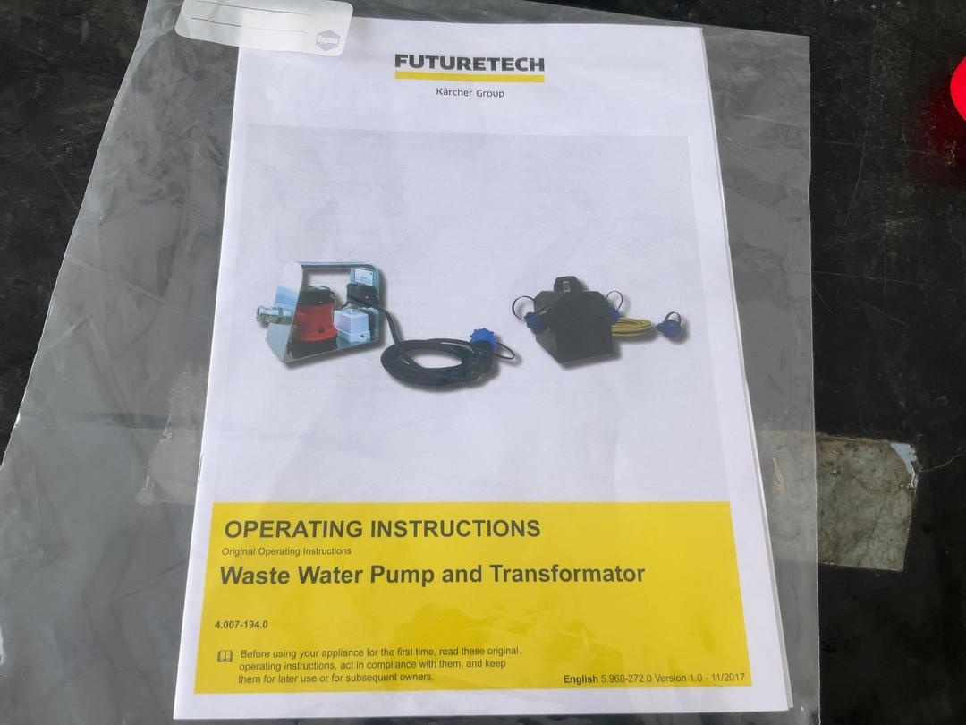 Photo '9' of Futuretech Karcher Waste Water Pump & Transformator