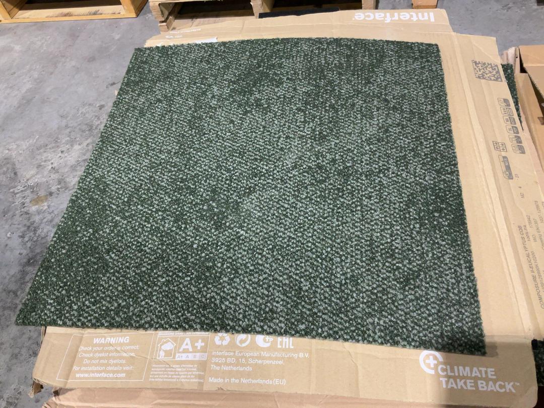 Photo '4' of 3 x Open boxes of Green fleck carpet tiles Photo '4' of 3 x Open boxes of Green fleck carpet tiles