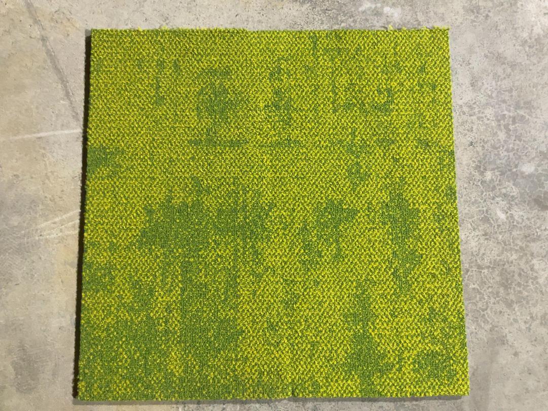 Photo '2' of 1 x box of green/lime carpet tiles Photo '2' of 1 x box of green/lime carpet tiles