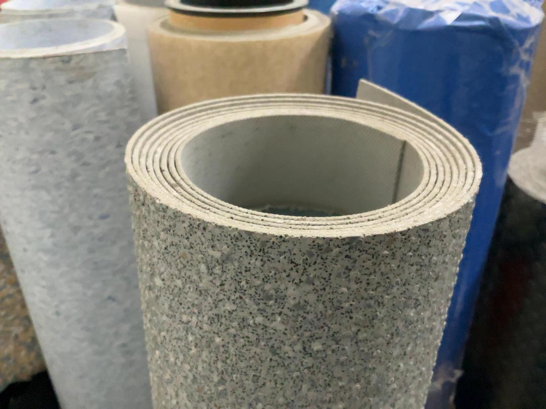 Photo '2' of Grey flecked safety commercial vinyl Photo '2' of Grey flecked safety commercial vinyl