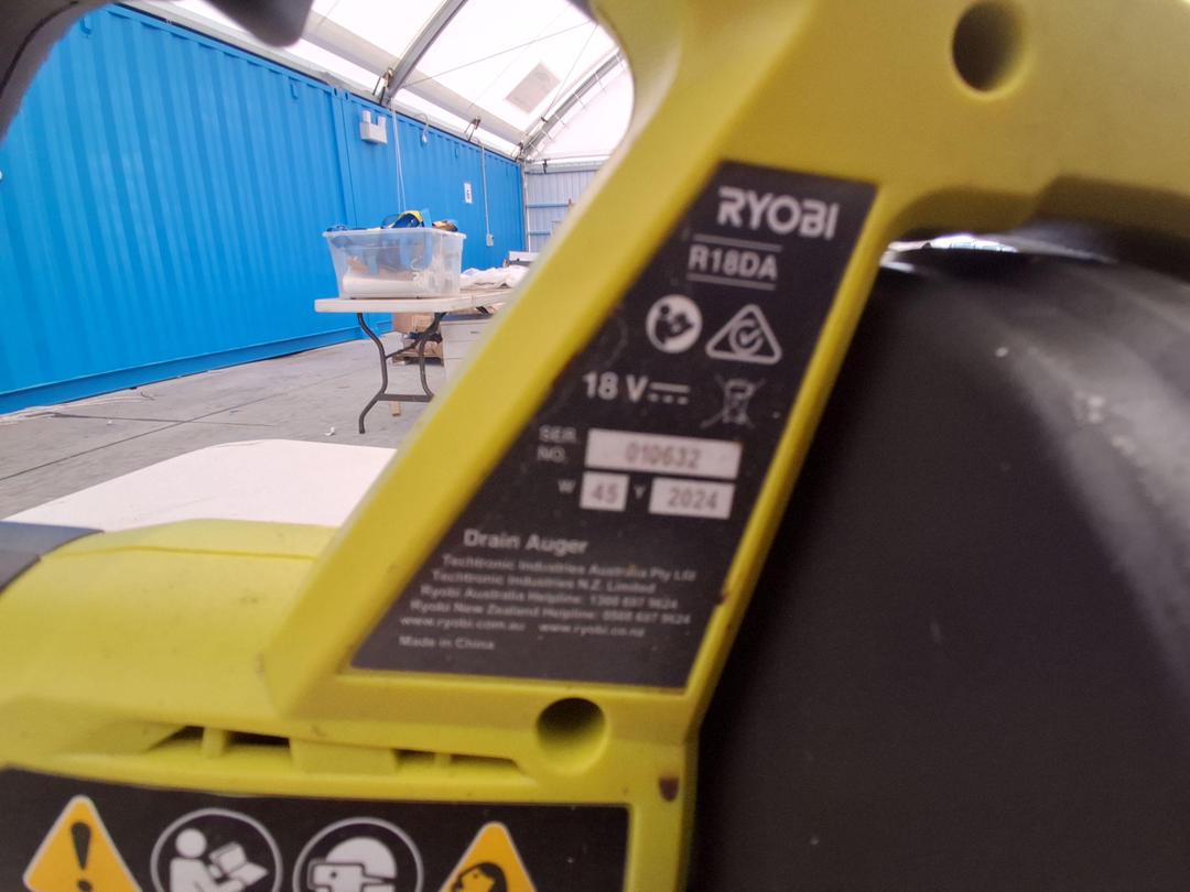 Photo '3' of Ryobi Drain Augar Photo '3' of Ryobi Drain Augar