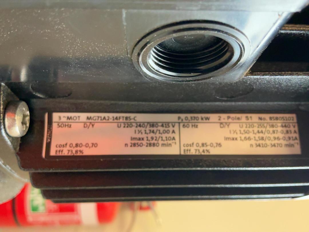 Photo '4' of Grundfos MG71A2-14FT85-C Motor