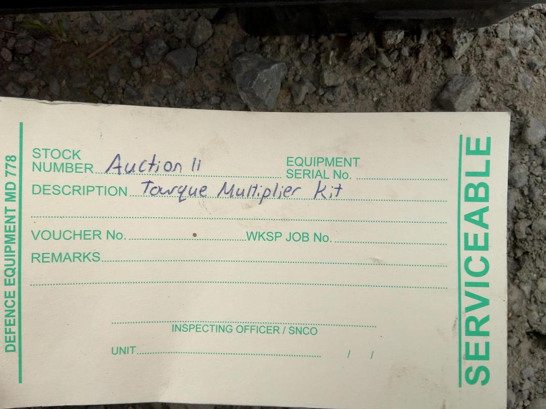 Photo '5' of Torque Multiplier Kit