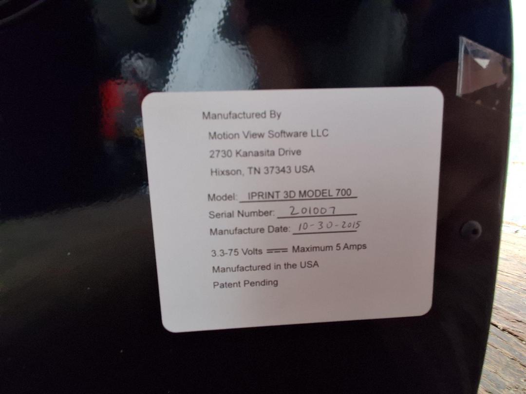 Photo '5' of iPrint 3D Printer Model 700 Photo '5' of iPrint 3D Printer Model 700