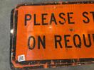 Thumbnail '3' of 2 x Temporary Traffic Signs Stop on Request